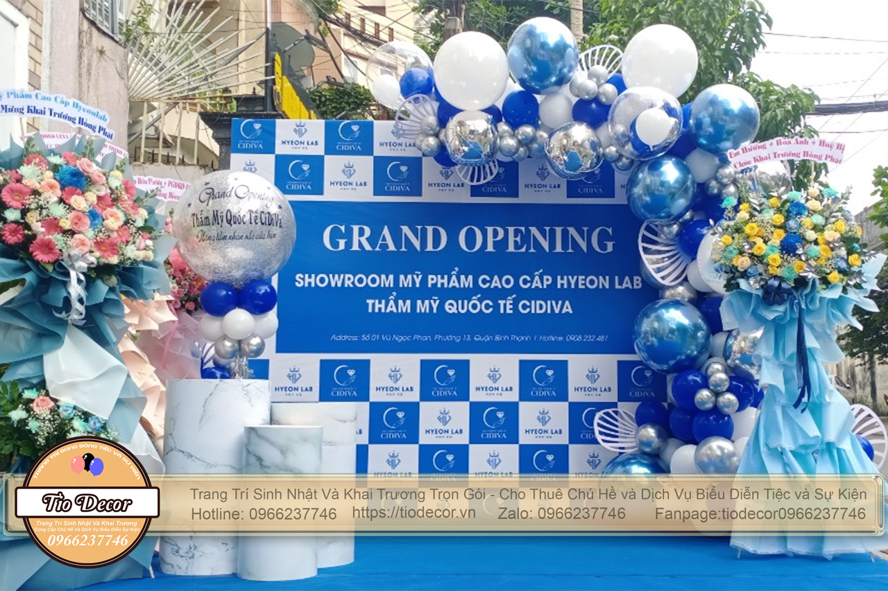 cho thuê backdrop khai trương